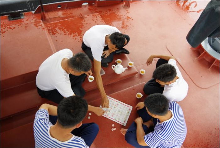  Phút thư giãn sau một ngày huấn luyện.