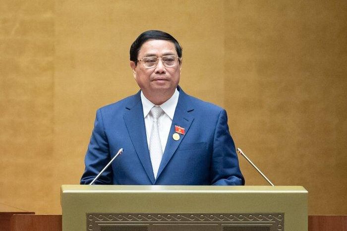Thủ tướng Phạm Minh Chính phát biểu sáng 23/10.