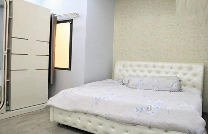 Phòng ngủ thiết kế đơn giản với gam màu trang nhã. Ảnh: Vietnamnet