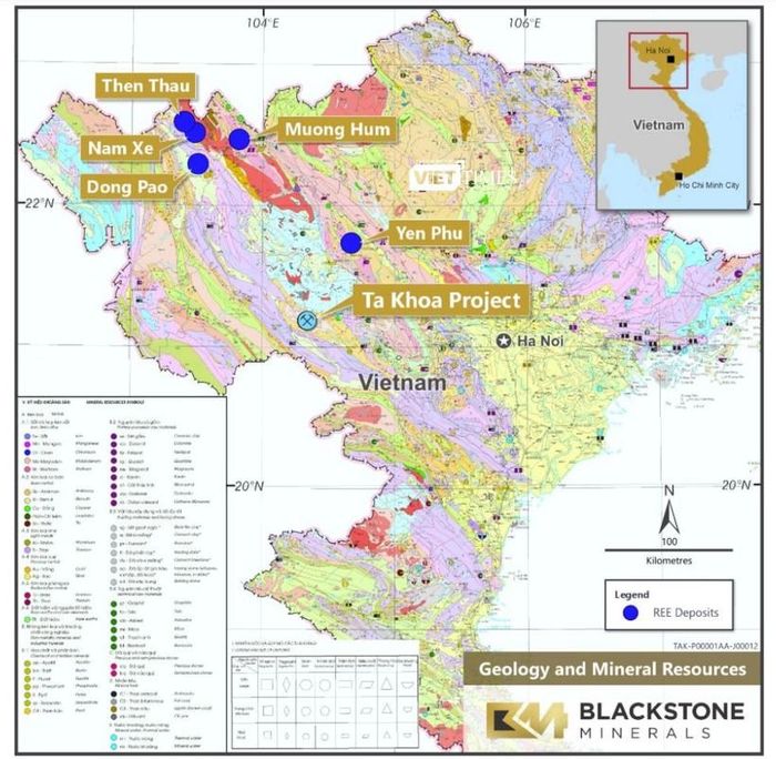  Tham vọng đất hiếm của Blackstone Minerals có lẽ không chỉ dừng lại ở mỏ đất hiếm Đông Pao 