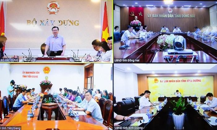 Hội nghị được tổ chức theo hình thức trực tuyến với 3 điểm cầu Đồng Nai, Bình Dương và Tiền Giang.