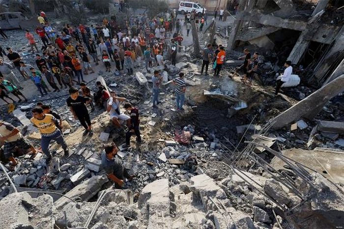 Nhiều người đã thiệt mạng trong các cuộc không kích của Israel vào Gaza kể từ sau cuộc tấn công của Hamas vào Israel hôm 7/10. Ảnh: NDTV