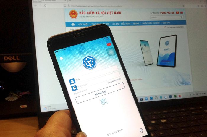 Đã có thể đăng nhập VssID bằng tài khoản định danh điện tử VNeID. Ảnh: HP