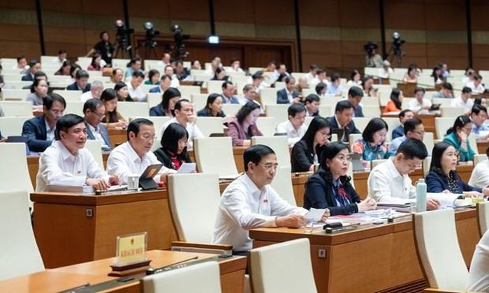 Các đại biểu tại Kỳ họp thứ 6, Quốc hội khóa XV. (Ảnh: PV/Vietnam+)