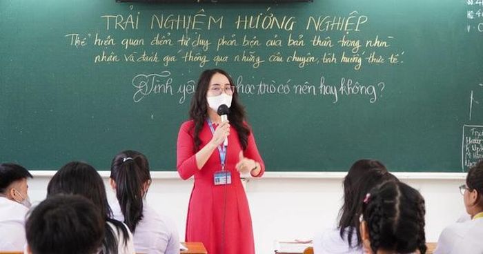 Học sinh Trường THPT Tây Thạnh (TPHCM) trong một tiết học (Ảnh: Huyên Nguyễn).