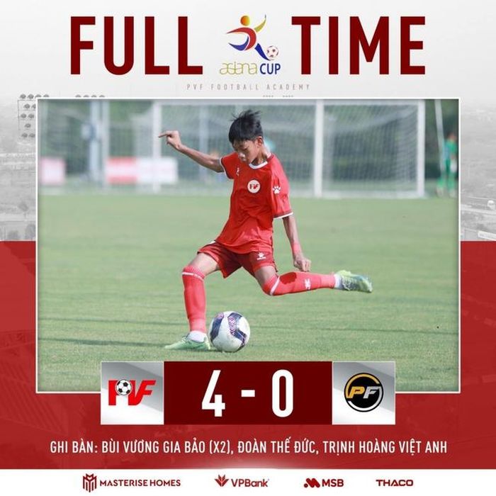 U14 PVF giành chiến thắng đậm trước U14 PFA (Ảnh: PVF)