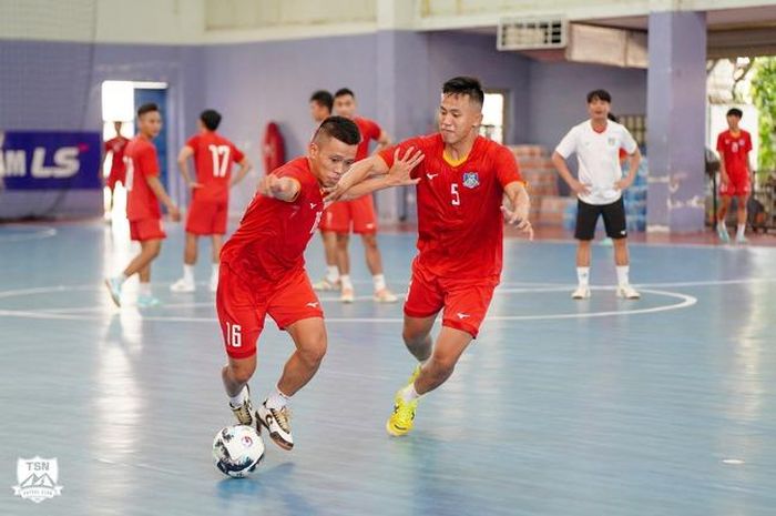 Đức Hòa cùng các đồng đội Thái Sơn Nam đã vô địch Cúp futsal Quốc gia các năm 2016, 2017, 2018, 2020 sau 7 lần giải này tổ chức. Ảnh: TSN