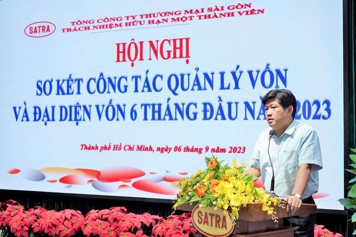Ông Nguyễn Hữu Nghĩa – Bí Thư Đảng ủy, Chủ tịch Hội đồng thành viên SATRA. (Ảnh: PLO).