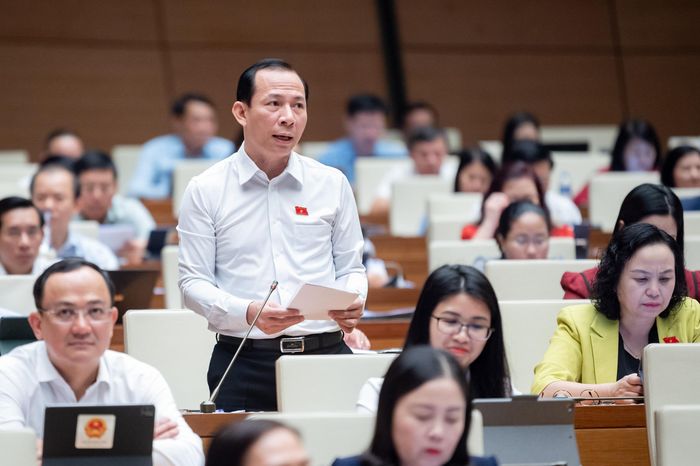 Đại biểu Quốc hội Võ Mạnh Sơn phát biểu ý kiến