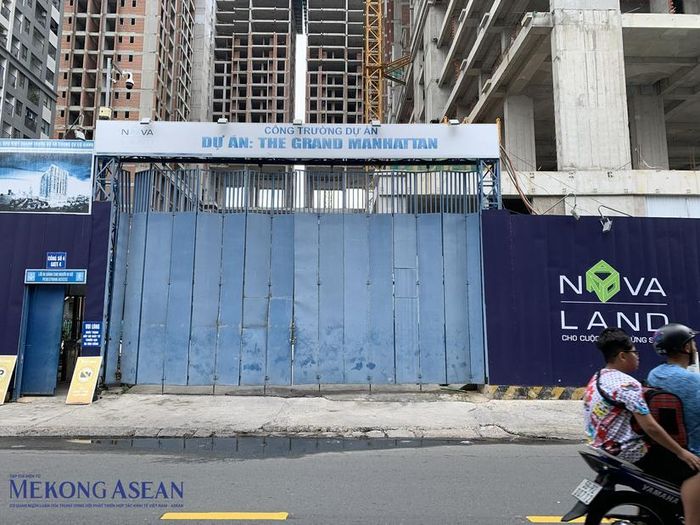 Một góc dự án The Grand Manhattan của Novaland tại Quận 1, TP HCM.