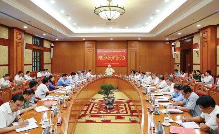 Một phiên họp Ban Chỉ đạo Trung ương về phòng, chống tham nhũng, tiêu cực.