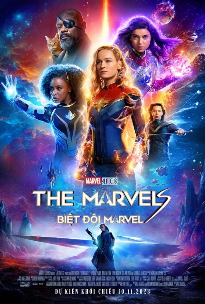 Poster phim “The Marvels” trong tiếng Việt