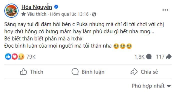 Nhiều khán giả đã động viên, an ủi Hòa Minzy sau khi cô gặp phải những ý kiến tiêu cực