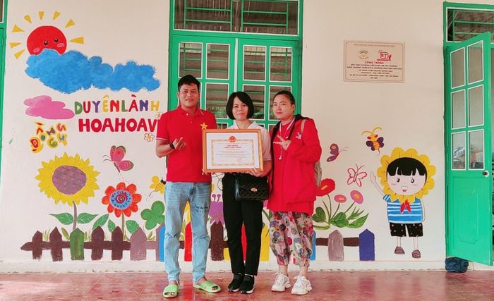Căn bếp ăn đầu tiên được thực hiện tại trường mầm non Ban Mai, tỉnh Điện Biên. Ảnh: HoaHoavn