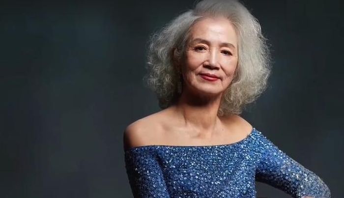 Thần thái của bà Jinqin ở độ tuổi lão niên.