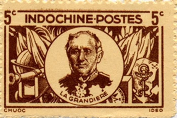 Tem có hình Thống đốc Nam kỳ Pierre-Paul de La Grandìere