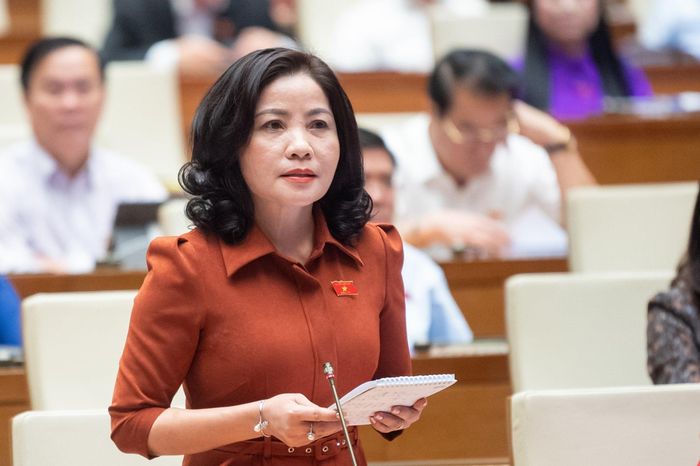 Đại biểu Quốc hội Nguyễn Thị Thu Nguyệt (Đắk Lắk) chất vấn