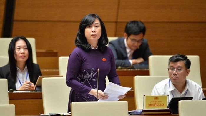Bộ trưởng Bộ Y tế Đào Hồng Lan trả lời chất vấn