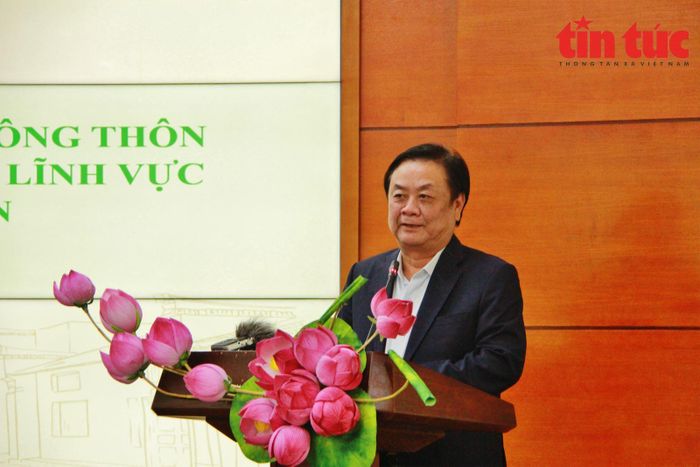 Bộ trưởng Bộ NN&amp;PTNT Lê Minh Hoan chia sẻ tại buổi tọa đàm.