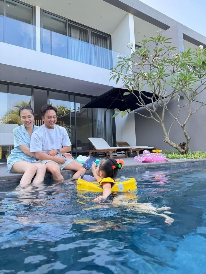 Nam doanh nhân cho biết, khoảnh khắc được ở bên gia đình là bình yên nhất. 