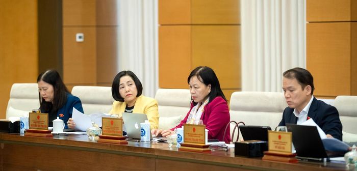 Các đại biểu tại phiên họp. Ảnh: Hồ Long