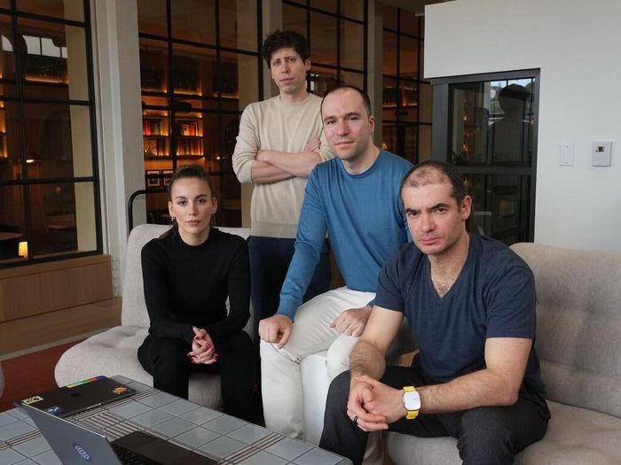 Các giám đốc điều hành cấp cao của OpenAI vào tháng 3: Mira Murati, Sam Altman, Greg Brockman và Ilya Sutskever (từ trái sang)