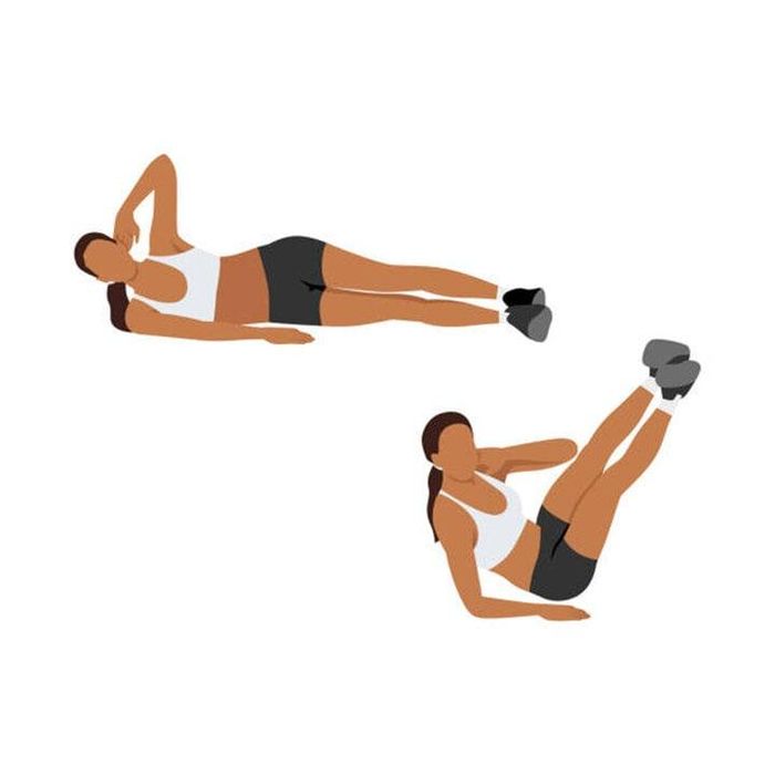  Hãy sử dụng cơ bụng để nâng người lên, bạn sẽ cảm nhận sự khác biệt khi dùng lực vai. 