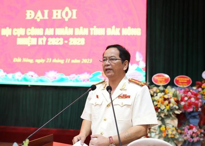 Đại tá Nay Đô, Chủ tịch Hội Cựu CAND tỉnh Đắk Nông, nhiệm kỳ 2023-2028.
