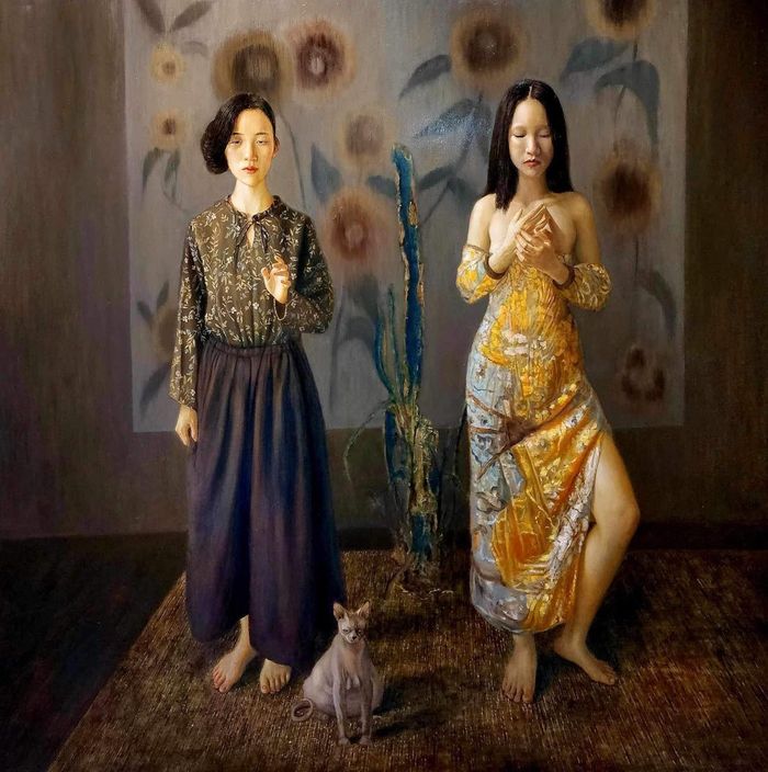 Tranh của họa sĩ Vũ Ngọc Vĩnh.
