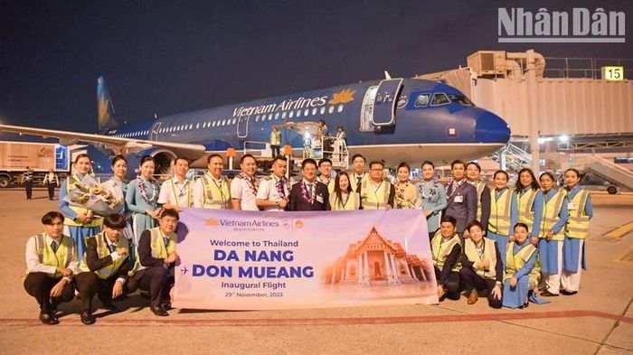 Với đường bay Đà Nẵng-Don Mueang vừa khai trương, VNA đã nâng tần suất bay hằng ngày từ thủ đô Bangkok của Thái Lan tới Việt Nam lên 7 chuyến. 