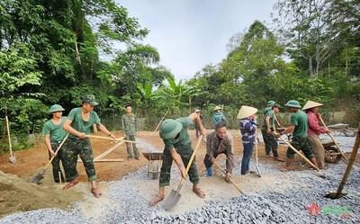  Chung sức cùng các địa phương xây dựng nông thôn mới. 