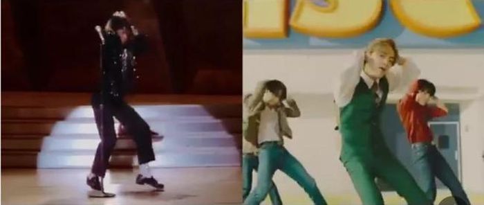 So sanhs các bước nhảy của BTS với Michael Jackson trong phim tài liệu "Thriller 40"