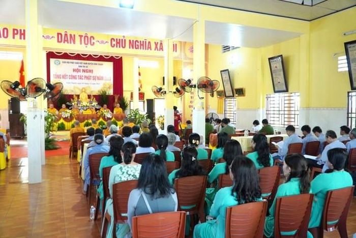 Quang cảnh hội nghị tổng kết Phật sự năm 2023