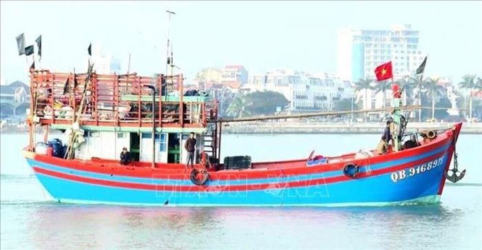 Những con tàu vượt sóng, vươn khơi bám biển. Ảnh: Võ Dung/TTXVN