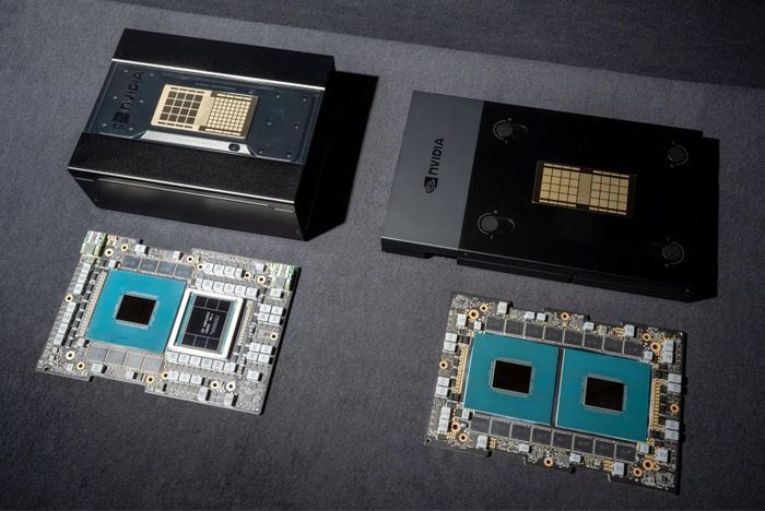  Các module và superchip Grace của NVIDIA tối ưu cho huấn luyện AI và những tác vụ tính toán cao cấp. Ảnh: Bloomberg. 