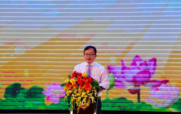 Ông Nguyễn Trung Nhân, Chủ tịch Ủy ban MTTQ Việt Nam TP Cần Thơ phát biểu.