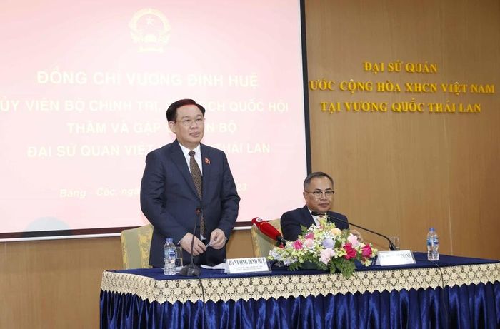  Chủ tịch Quốc hội Vương Đình Huệ phát biểu. (Ảnh: Doãn Tấn/TTXVN) 