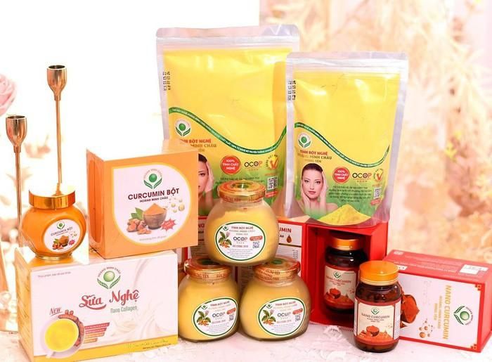 Các sản phẩm từ nghệ nếp đỏ