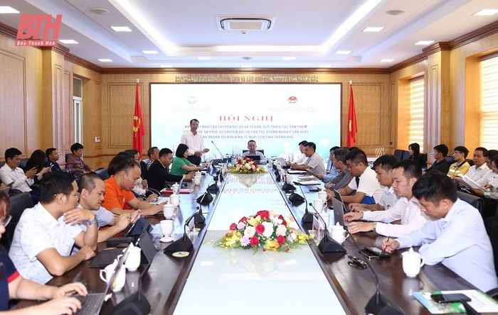 Hội nghị khảo sát nhu cầu chuyển đổi số và tư vấn giới thiệu các sản phẩm công nghệ số phục vụ chuyển đổi số cho các doanh nghiệp sản xuất, kinh doanh tại Khu kinh tế Nghi Sơn.