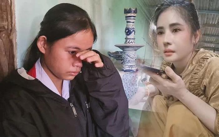 Cô bé lớp 9 và chủ cửa hàng quần áo. Ảnh: Internet