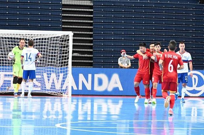 ĐT Futsal Việt Nam đã chơi quả cảm trước đương kim á quân thế giới - Ảnh VFF