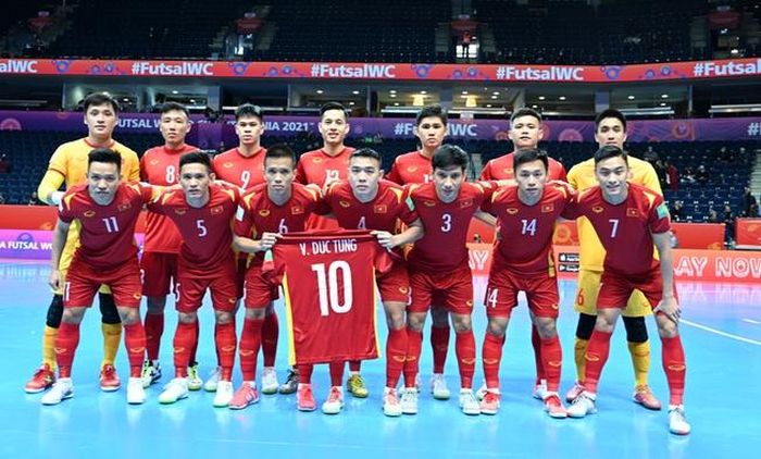Đội hình thi đấu của ĐT futsal Việt Nam - Ảnh VFF
