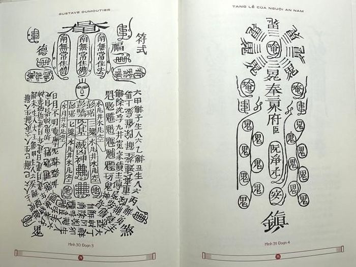 Một minh họa bùa chú trong sách “Tang lễ của người An Nam”