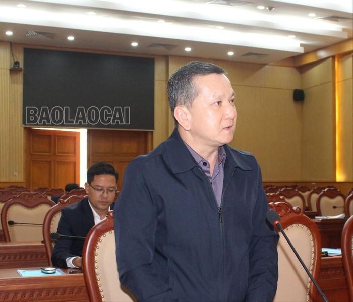  Lãnh đạo Ban Dân vận Tỉnh ủy phát biểu ý kiến tại hội nghị. 