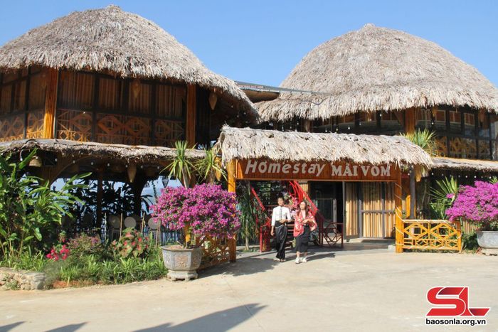 Homestay mái vòm của Khu du lịch sinh thái Quỳnh Nhai mới đầu tư, xây dựng năm 2023.
