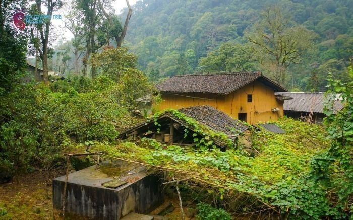 Nơi đây vẫn còn những ngôi nhà trình tường kiểu cổ xưa của người Mông - Nguồn: Báo Hà Giang