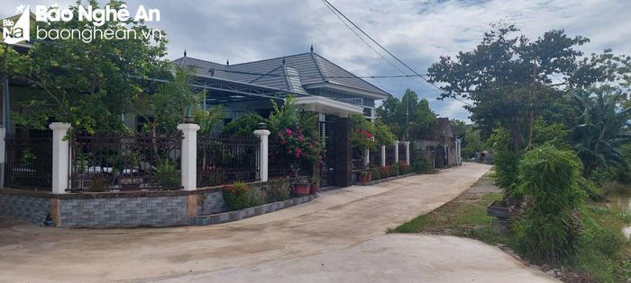  Một góc nông thôn mới nâng cao tại Diễn Thái. Ảnh: Mai Giang 