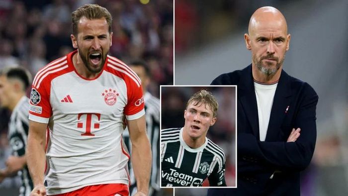 Man United không có nhiều tiền mua Harry Kane và ông Ten Hag đã đưa về tài năng trẻ Rasmus Hojlund. Ảnh: GETTY. 