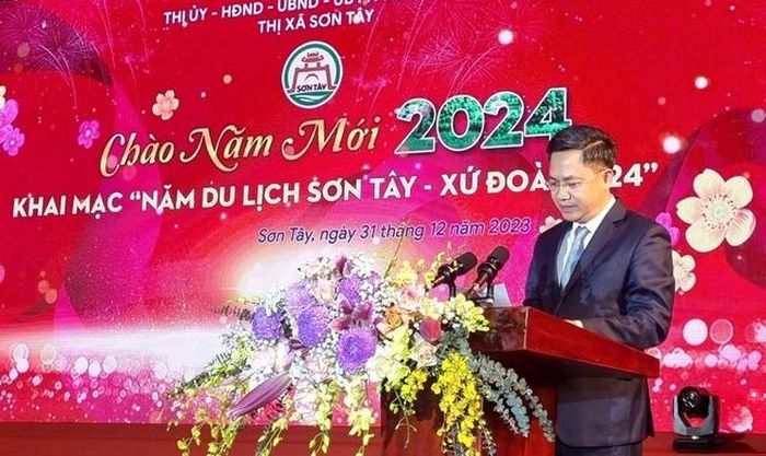 Phó Chủ tịch UBND thành phố Hà Nội Hà Minh Hải phát biểu.