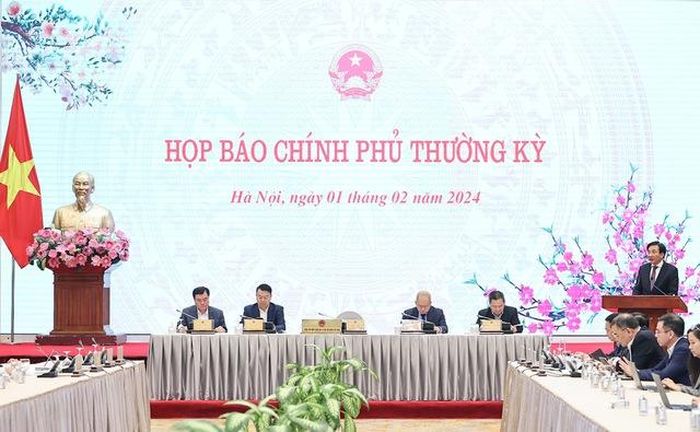 Họp báo Chính phủ thường kỳ tháng 1/2024 - Ảnh: VGP/Nhật Bắc